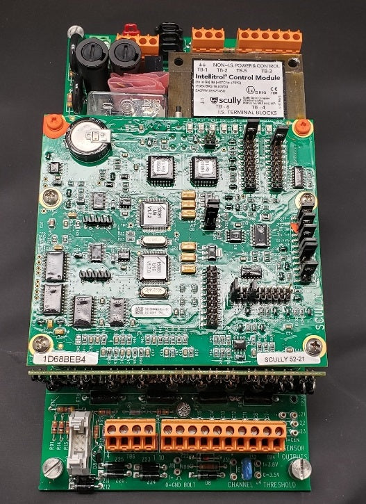 8729 - SCULCON JUNCTION BOX, THERMISTOR PLUG, 2 J SLOT PINS, 10 CONTACT PINS, 30' COILED CORD