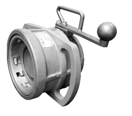 1004D3-0401-LT - 4" API COUPLER, BOTTOM LOADING, ALUM, LT-BUNA, LARGE HANDLES