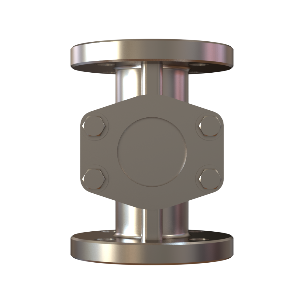 1471DF-0302 - 3" VISI-FLO, 150 FLANGE, SST, DELRIN PROP, FLUOROCARBON