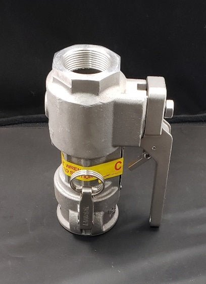 1712DL-AL15-GL - 1-1/2" KAMVALOK COUPLER, ALUM, FLUOROCARBON, FNPT, LOCKING ARMS/LEVERS, GREASELESS