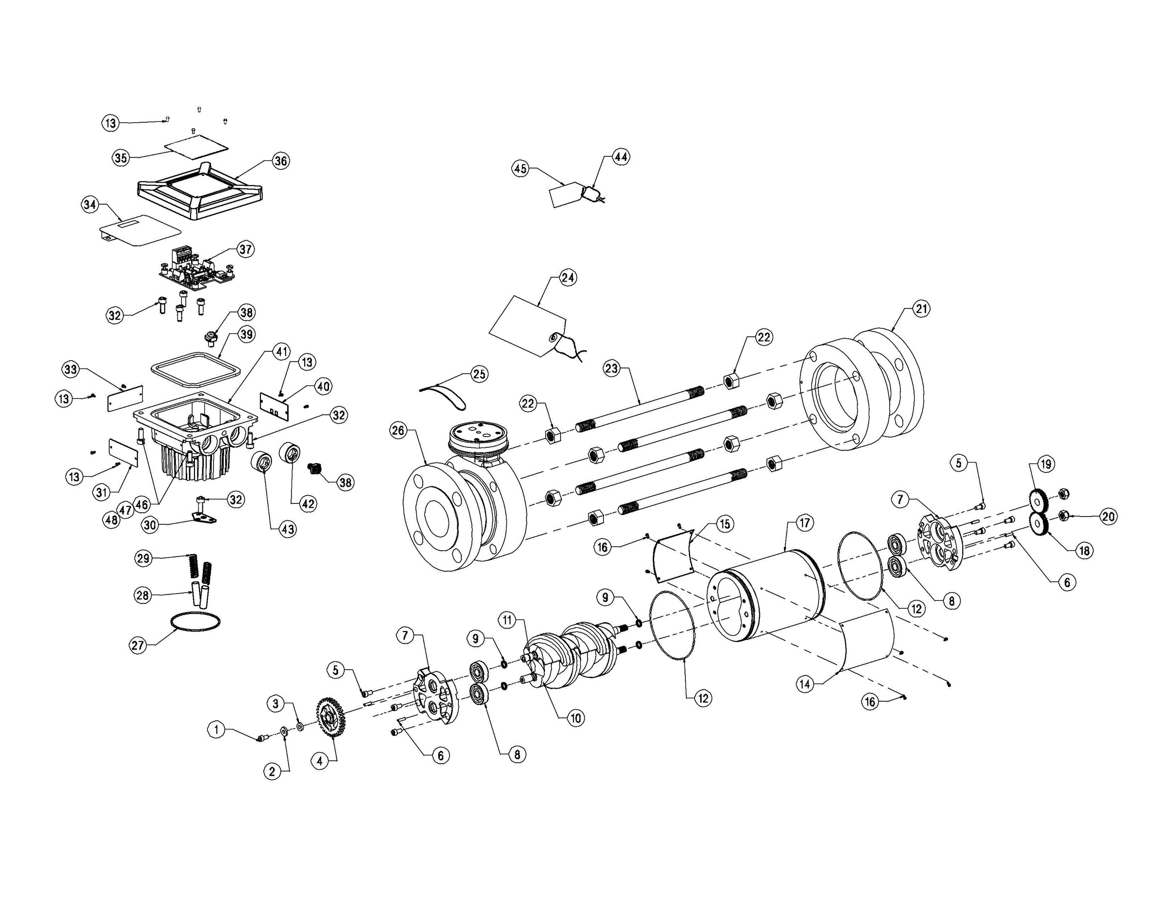 BRP2IN - BRODIE 2" BiRotor PLUS EXPLODED VIEW