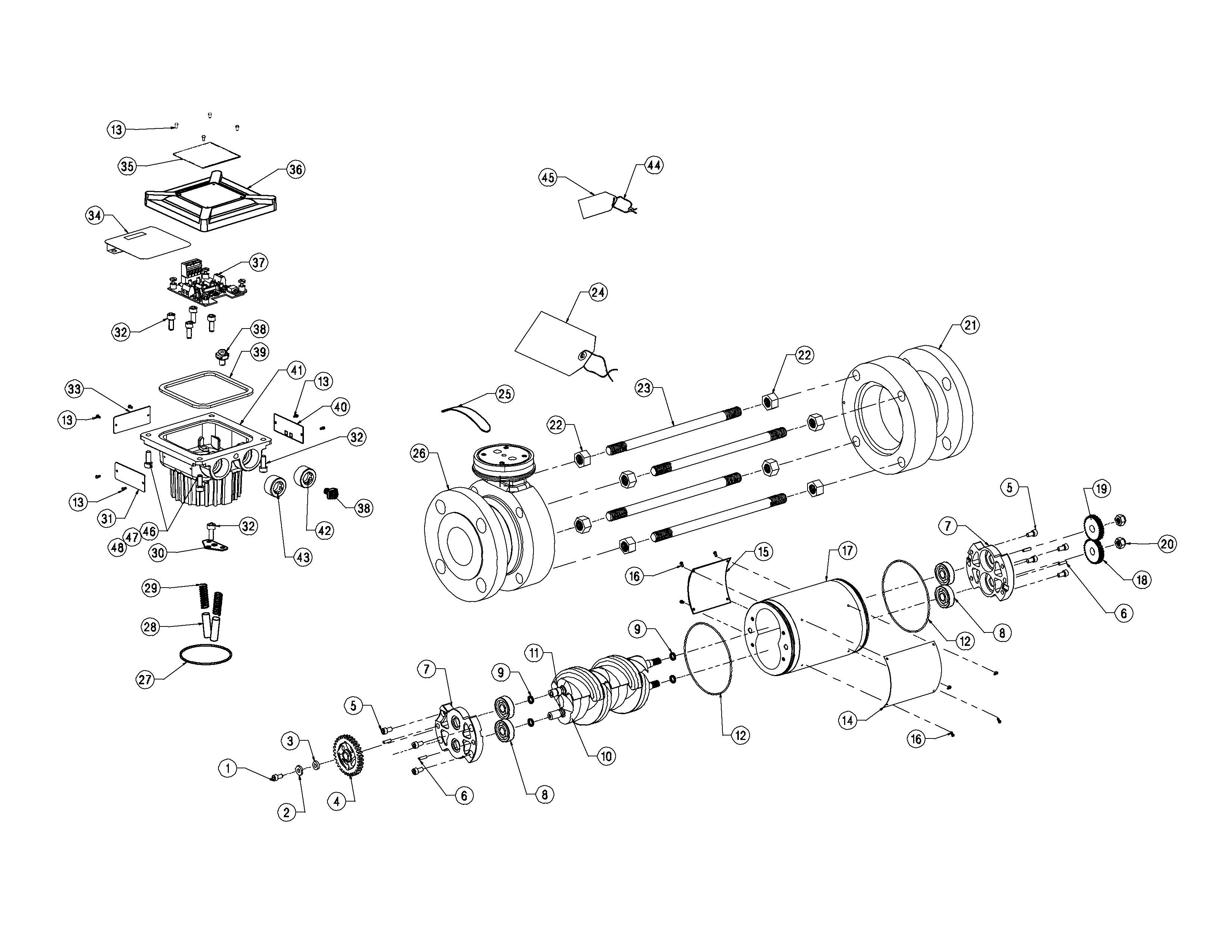 BRP2IN - BRODIE 2" BiRotor PLUS EXPLODED VIEW