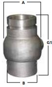 3620VO-0151 - 1 1/2 X 2" ALUM SWIVEL JT VICTOUT BUNA-N MAIN SEAL FELT DUST