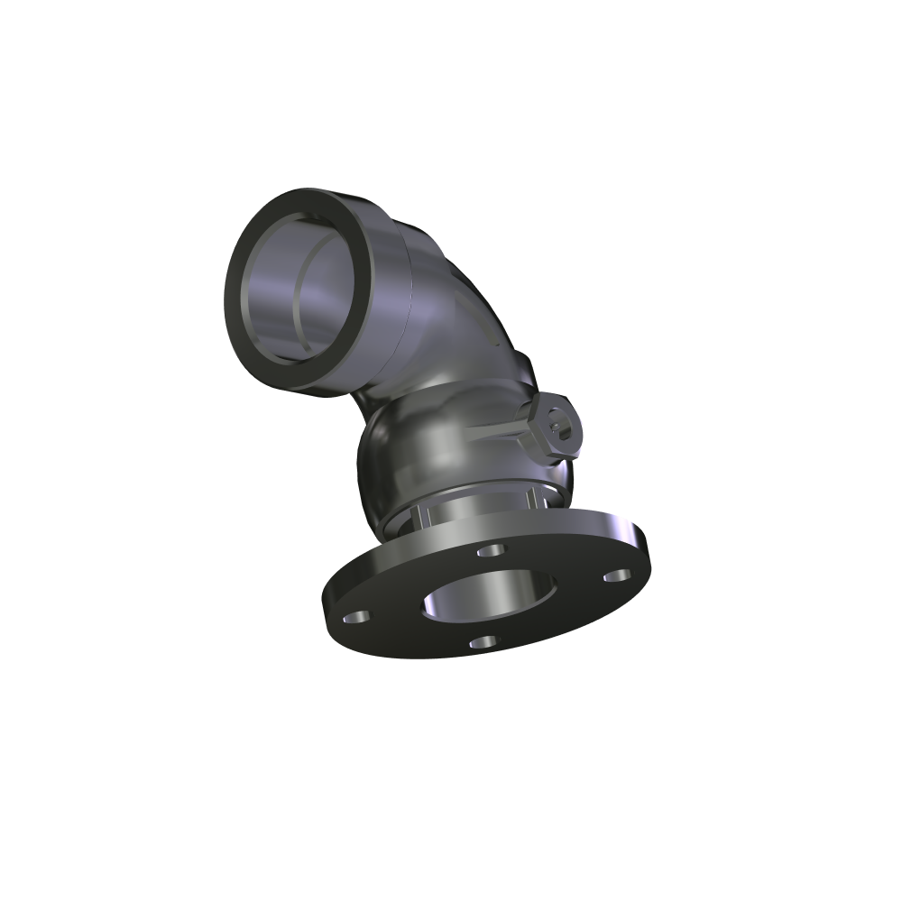3630FO-0201-2" ALUM SWIVEL JOINT BUNA-N MAIN FELT DUST SEAL
