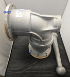 3635FTH-0402 - 4" ALUM. SWIVEL JOINT FLUOROCARBON MAIN FELT DUST SEAL W/HANDLE