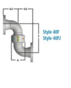 3640FJ-0202 - 2" ALUM SWIVEL JOINT FLUOROCARBON MAIN OUTER AND BALL PLUG SEALS