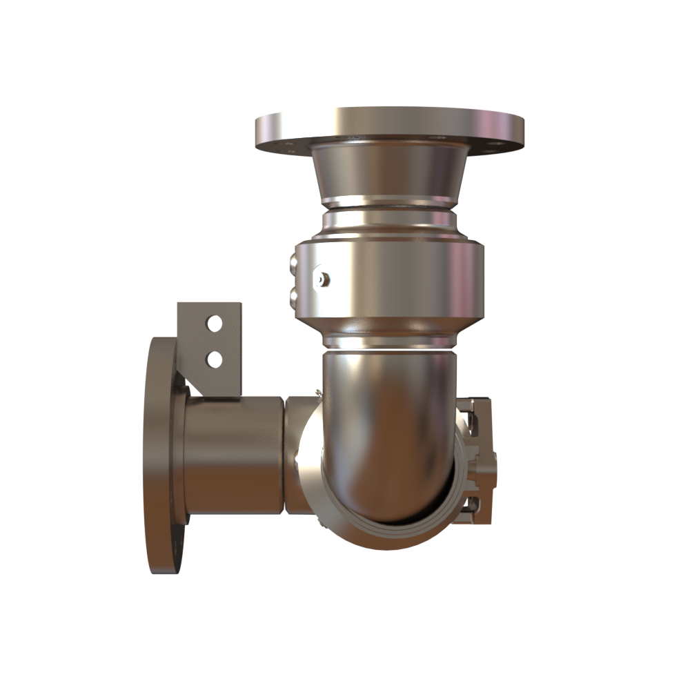 3956FSBD-0401 - 4" SWIVEL, SST, BUNA, 150 FLANGE X 150 FLANGE w/FSB PIN LUG, LR ELBOW, DFRH