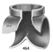 464-0100 - 3" TEE DEFLECTOR, ALUM