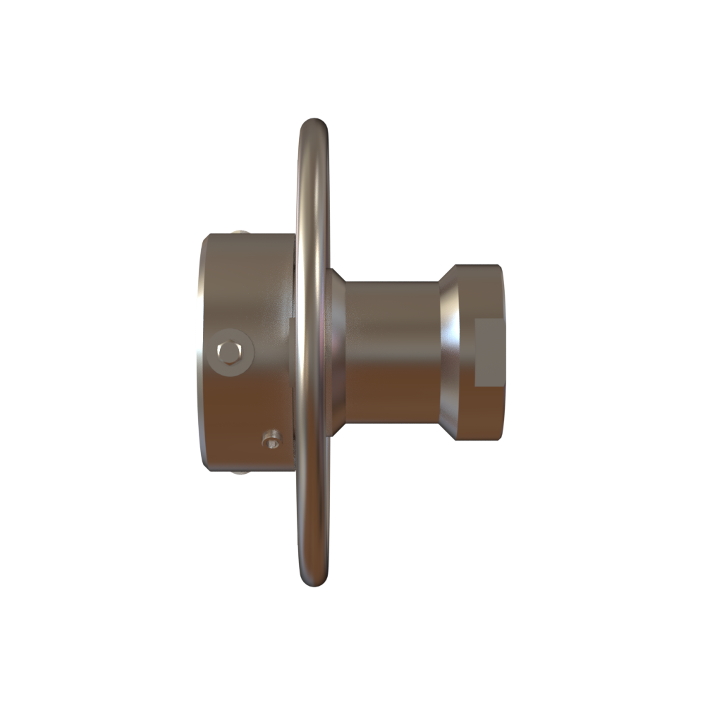 761-TL-0402 - 4" TWIST-LOK COUPLER, ALUM, FLUOROCARBON, FNPT