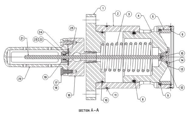 VCPL4 - 4" VALVE CYLINDER PARTS LIST