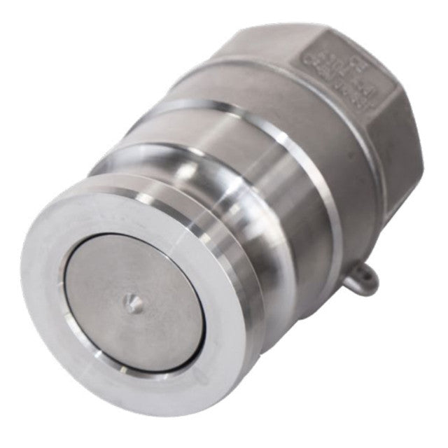 1611AN-AL20-FLAT - 2" KAMVALOK ADAPTOR, LOW DRIP, ALUM, BUNA, FNPT