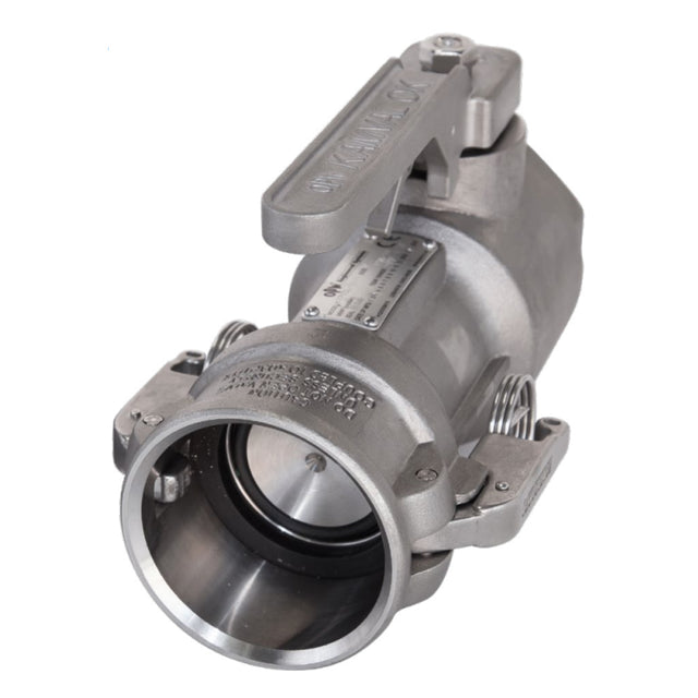 1772DL-SS20-FLAT - 2" KAMVALOK COUPLER, LOW DRIP, SST, FKM, FNPT, LOCKING ARMS, LOCKING LEVER