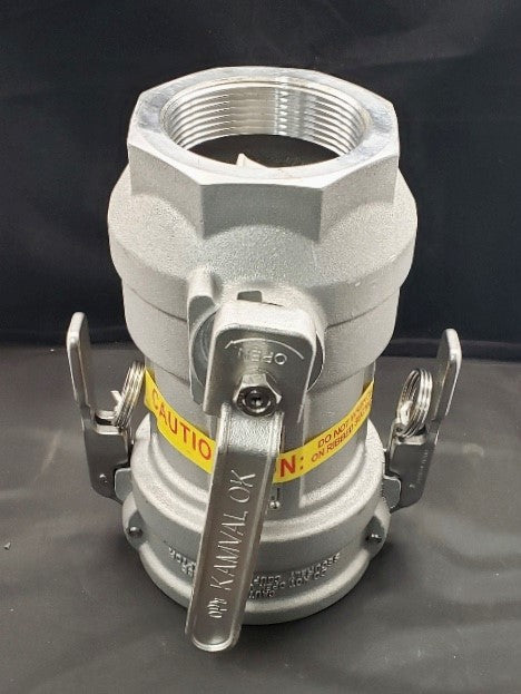 1711DL-AL30 - 3" KAMVALOK COUPLER, ALUM, BUNA, FNPT, LOCKING ARMS, LOCKING LEVER