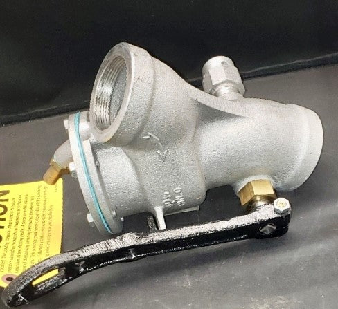 4613V-2870 - 2" HORZ-LOADING VALVE, FNPT, ALUM/BRASS TRIM, FLUOROCARBON