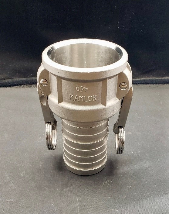 633C-SS20 - 2" S.S. KAMLOK COUPLER TWIN KAM - HOSE SHANK - BUNA