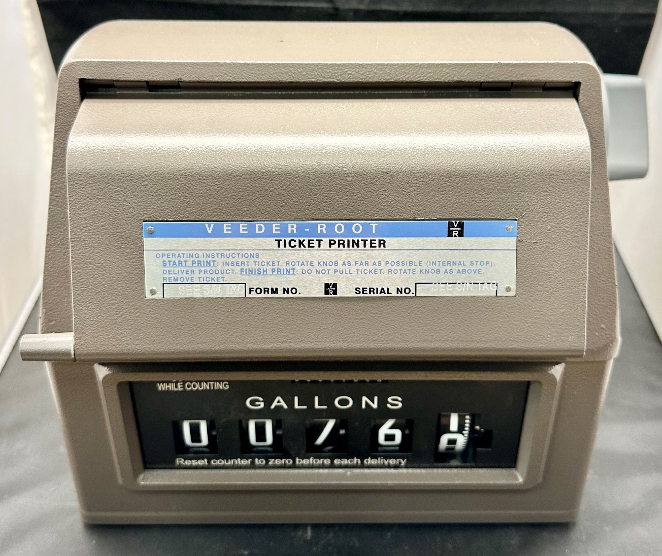 0789000-036 - METER REGISTER +PRINTER Z STD