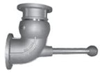 3635FTH-0402 - 4" ALUM. SWIVEL JOINT FLUOROCARBON MAIN FELT DUST SEAL W/HANDLE