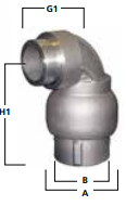 3630VOH-0201-2" SWIVEL, ALUM, ALL BUNA-N, HC TAIL, VIC X FNPT