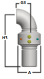 3430W-0204 - 2" SWIVEL, CST, EPT, WELDED X WELDED