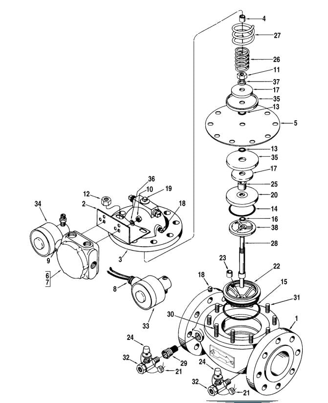FMC2104 - SMITH 4" 210 VALVE EXPLODED VIEW