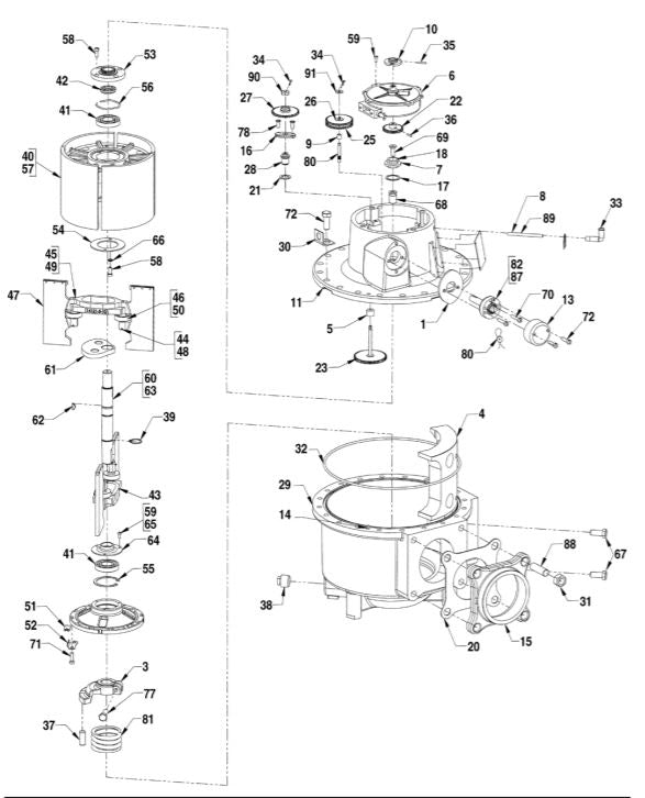 T203 - TechnipFMC T-20 3" METER EXPLODED VIEW PARTS LIST